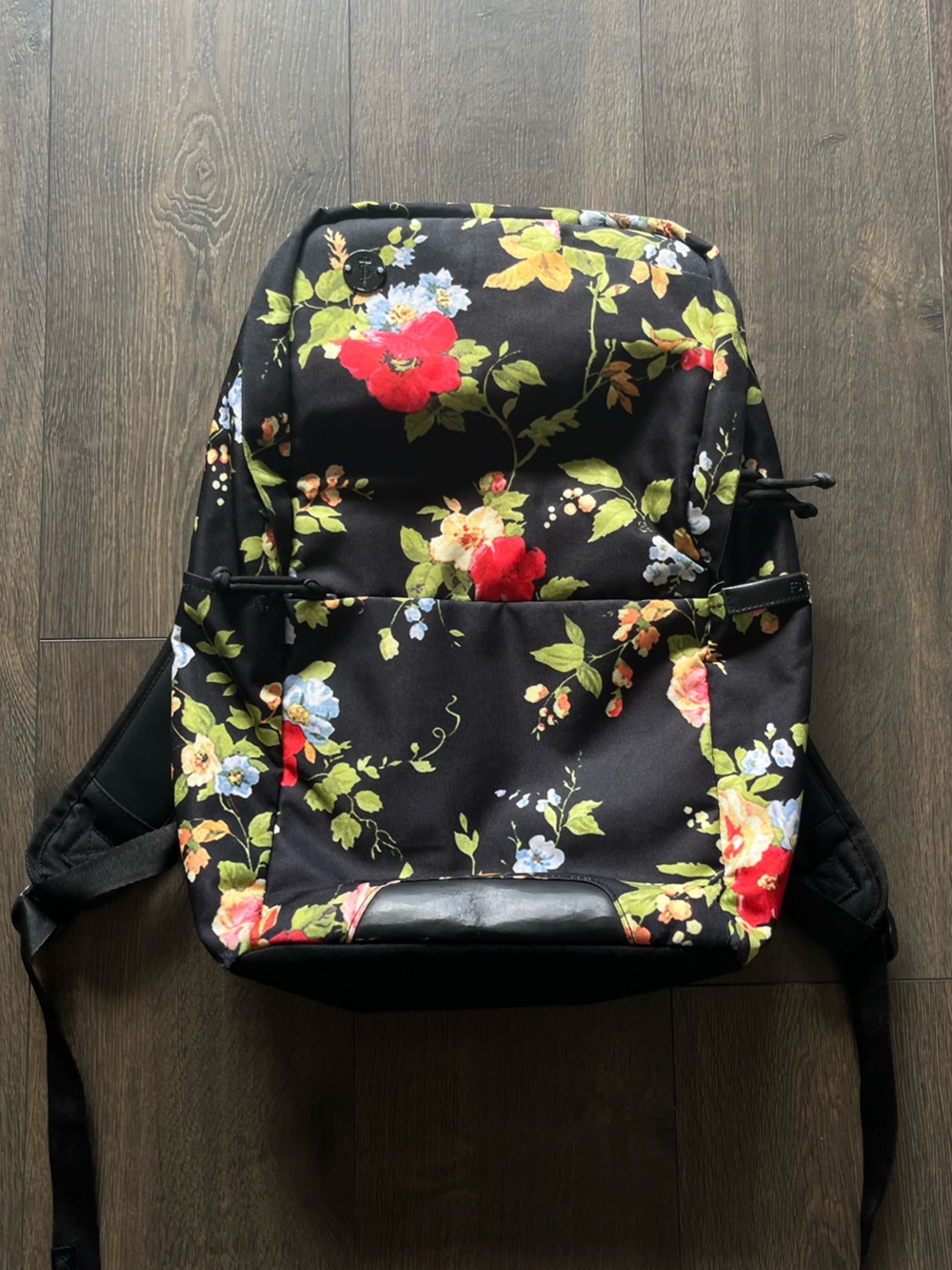 Focused Space Tropical Floral Print Backpack